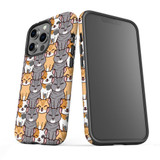 For iPhone 13 Pro Case, Protective Back Cover, Seamless Cats | iCoverLover Australia