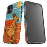 For iPhone 12 Mini Case Tough Protective Cover Lovely Kangaroos | iCoverLover Australia