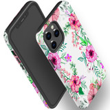 For iPhone 12 & 12 Pro Case Tough Protective Cover Floral Garden | iCoverLover Australia