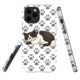 For iPhone 12 Pro Max Case Tough Protective Cover Tuxedo Cat | iCoverLover Australia