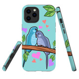 For iPhone 12 & 12 Pro Case Tough Protective Cover Birds In Love | iCoverLover Australia