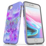 For Apple iPhone SE 5G (2022)/SE (2020)/8/7 Case Tough Protective Cover Butterfly Enchanted | iCoverLover Australia