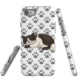 For Apple iPhone SE 5G (2022)/SE (2020)/8/7 Case Tough Protective Cover Tuxedo Cat | iCoverLover Australia