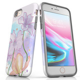 For Apple iPhone SE 5G (2022)/SE (2020)/8/7 Case Tough Protective Cover Watercolor Floral | iCoverLover Australia