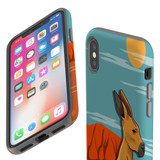 For iPhone XS & X Case Tough Protective Cover Lovely Kangaroos | iCoverLover Australia