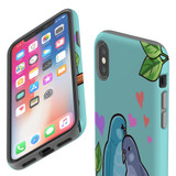 For iPhone XS & X Case Tough Protective Cover Birds In Love | iCoverLover Australia