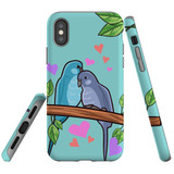 For iPhone XS Max Case Tough Protective Cover Birds In Love | iCoverLover Australia