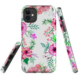 For iPhone 11 Case Tough Protective Cover Floral Garden | iCoverLover Australia