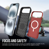 iCoverLover For iPhone Air Case Compatible with MagSafe Tough Red + 2X Screen + 2X Camera Lens Protectors | iCoverLover Australia
