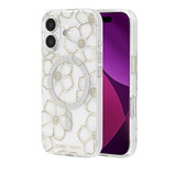 For iPhone 17 Case-Mate Floral Gems Compatible with MagSafe Cover Gold | iCoverLover Australia