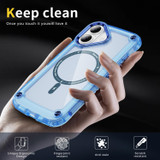 For iPhone 17 MagSafe Compatible Case - Protective, Shockproof Cover & Camera Lens Protection, Clear Blue | iCoverLover Australia
