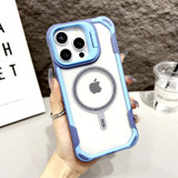 For iPhone 16 Pro Max Case, Clear Acrylic with Lens Holder, Compatible with MagSafe Cover, Blue | iCoverLover Australia