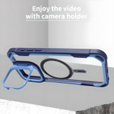 For iPhone 16 Pro Case, Clear Acrylic with Lens Holder, Compatible with MagSafe Cover, Blue | iCoverLover Australia