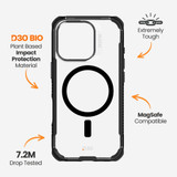 For iPhone 16 Pro Max EFM Cayman Case with D3O Bio Compatible with MagSafe Cover, Carbon | iCoverLover Australia