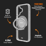 For iPhone 16 EFM Alta Case with D3O Bio Compatible with MagSafe Cover, Clear | iCoverLover Australia
