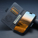 For iPhone 16 Case Leather Flip Wallet Cover Stand Compatible with MagSafe Navy Blue | iCoverLover Australia
