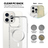 iCoverLover For iPhone 16 Pro Case Compatible with MagSafe Glitter Cover Clear | iCoverLover Australia