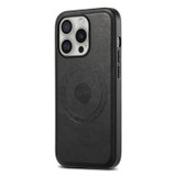 For iPhone 16 Pro Case, Smooth Textured PU Leather Compatible with MagSafe Cover, Black | iCoverLover Australia