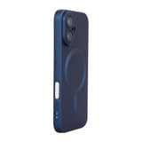 For iPhone 16 Plus Case, MagSafe Compatible Protective Matte Silicone Cover, Lens Protectors, Dark Blue | iCoverLover Australia