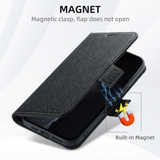 For iPhone 16 Pro Case Leather Flip Wallet Cover Stand Compatible with MagSafe Black | iCoverLover Australia