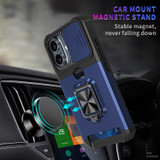 For iPhone 16 Plus Case, Protective Camera Shield, Card Slot Armour Cover, Blue | iCoverLover Australia
