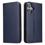 For iPhone 16 Plus Case, Leather, Flip Wallet Folio Cover, Stand, Blue | iCoverLover Australia