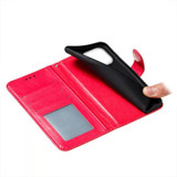 For iPhone 16 Pro Case, Floral Lace Pattern PU Leather Wallet Cover, Red | iCoverLover Australia