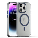 For iPhone 16 Pro Case, Frosted Translucent MagSafe Compatible Cover, Dark Blue | iCoverLover Australia