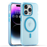 For iPhone 16 Pro Case, Frosted Translucent MagSafe Compatible Cover, Blue | iCoverLover Australia