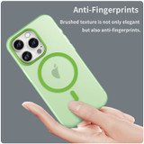 For iPhone 16 Pro Case, Frosted Translucent MagSafe Compatible Cover, Green | iCoverLover Australia