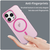 For iPhone 16 Pro Case, Frosted Translucent MagSafe Compatible Cover, Pink | iCoverLover Australia