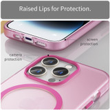 For iPhone 16 Pro Case, Frosted Translucent MagSafe Compatible Cover, Pink | iCoverLover Australia