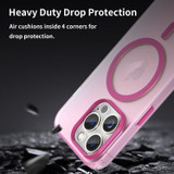 For iPhone 16 Pro Case, Frosted Translucent MagSafe Compatible Cover, Pink | iCoverLover Australia