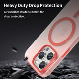 For iPhone 16 Pro Case, Frosted Translucent MagSafe Compatible Cover, Red | iCoverLover Australia