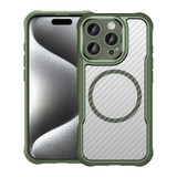 For iPhone 16 Pro Case, Carbon Textured MagSafe Compatible Cover,Green | iCoverLover Australia
