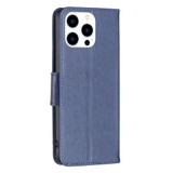 For iPhone 16 Pro Max Case, Butterfly Emboss Folio PU Leather Wallet Cover, Blue | iCoverLover Australia
