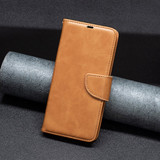 For iPhone 16 Pro Case, Lambskin Texture PU Leather Folio Wallet Cover, Light Brown | iCoverLover Australia