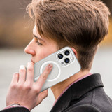 For iPhone 16 Pro Max Case, Frosted Translucent MagSafe Compatible Cover, White | iCoverLover Australia