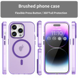 For iPhone 16 Pro Max Case, Frosted Translucent MagSafe Compatible Cover, Dark Purple | iCoverLover Australia