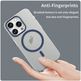For iPhone 16 Pro Max Case, Frosted Translucent MagSafe Compatible Cover, Dark Blue | iCoverLover Australia
