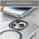For iPhone 16 Pro Max Case, Frosted Translucent MagSafe Compatible Cover, Dark Blue | iCoverLover Australia
