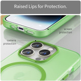 For iPhone 16 Pro Max Case, Frosted Translucent MagSafe Compatible Cover, Green | iCoverLover Australia