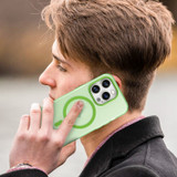 For iPhone 16 Pro Max Case, Frosted Translucent MagSafe Compatible Cover, Green | iCoverLover Australia