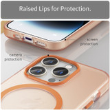 For iPhone 16 Pro Max Case, Frosted Translucent MagSafe Compatible Cover, Orange | iCoverLover Australia