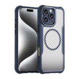 For iPhone 16 Pro Max Case, Carbon Textured MagSafe Compatible Cover,Blue | iCoverLover Australia