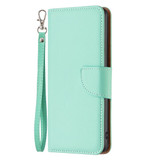 For iPhone 16 Pro Case, Lychee Texture Folio PU Leather Wallet Cover, Green | iCoverLover Australia