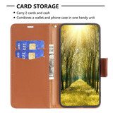 For iPhone 16 Pro Case, Lychee Texture Folio PU Leather Wallet Cover, Brown | iCoverLover Australia