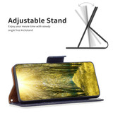 For iPhone 16 Case, Lychee Texture Folio PU Leather Wallet Cover, Blue | iCoverLover Australia