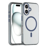 For iPhone 16 Plus Case, Frosted Translucent MagSafe Compatible Cover, Dark Blue | iCoverLover Australia