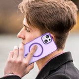 For iPhone 16 Plus Case, Frosted Translucent MagSafe Compatible Cover, Dark Purple | iCoverLover Australia